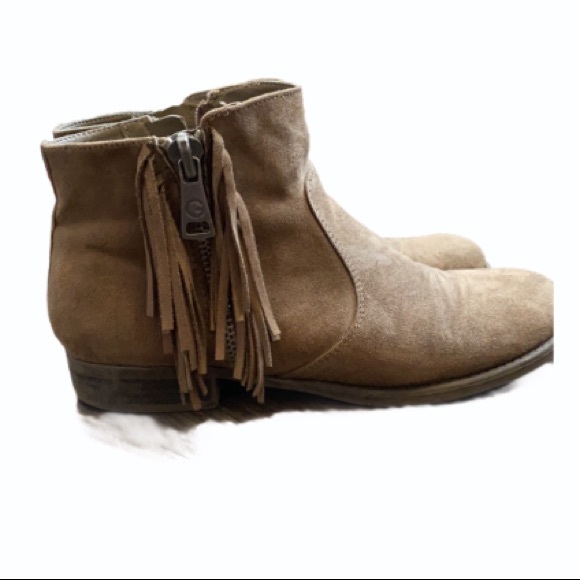 G by Guess Shoes - Guess Brown Flat Booties with Tassle
